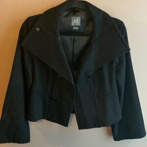 A/X Armani Exchange Black Pea Coat